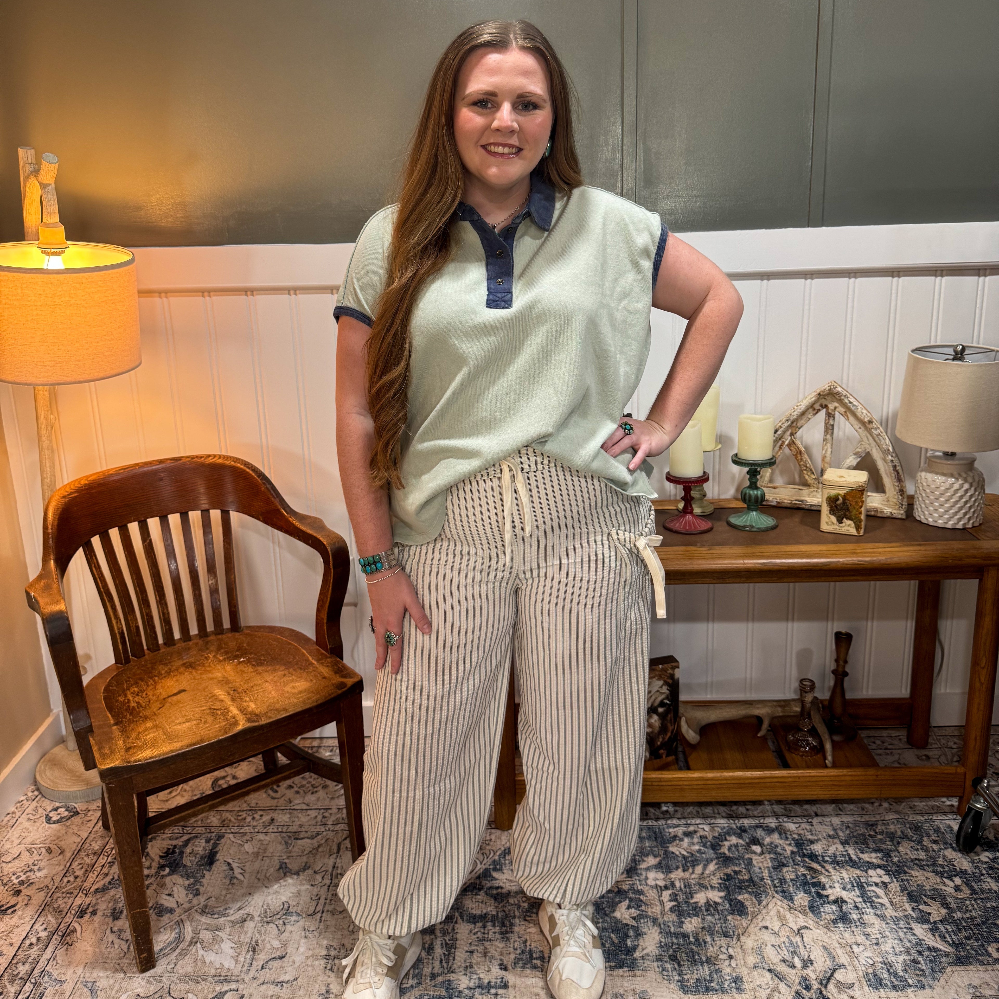 Striped Balloon Pant