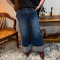 High Rise Double Seam Cuff Jean