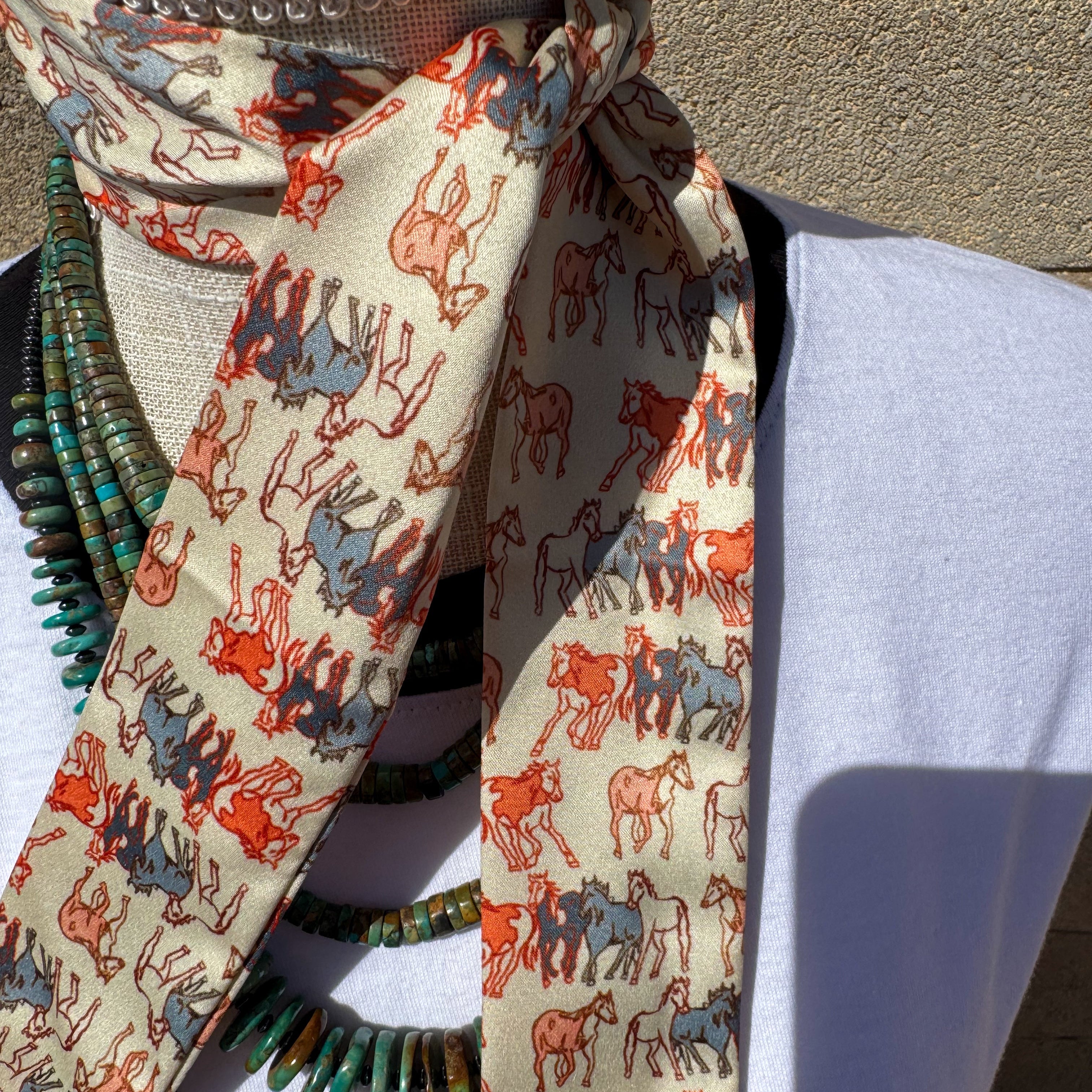 Mustang Meadows Silk Twilly