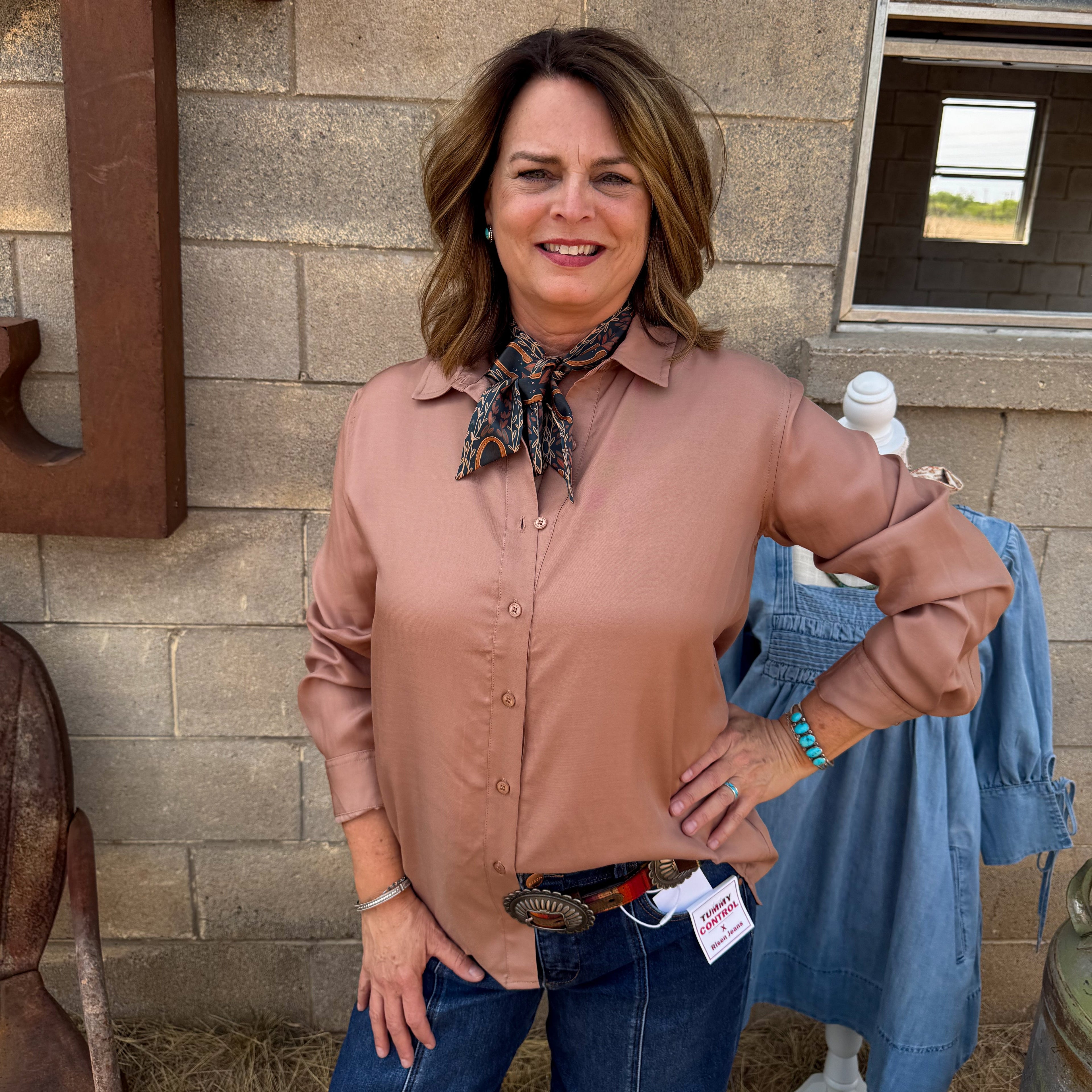 Cocoa Long Sleeve Button Down