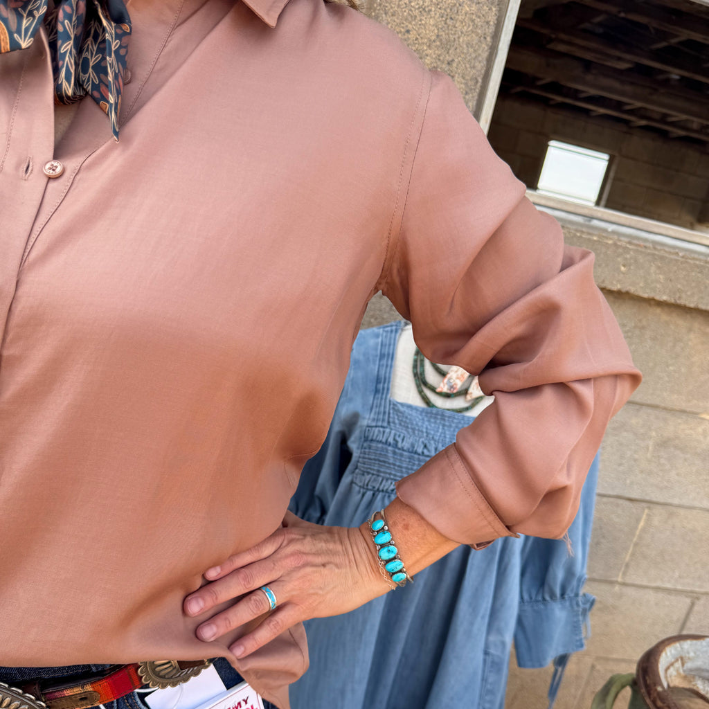 Cocoa Long Sleeve Button Down