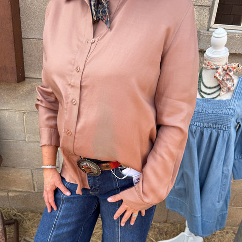 Cocoa Long Sleeve Button Down