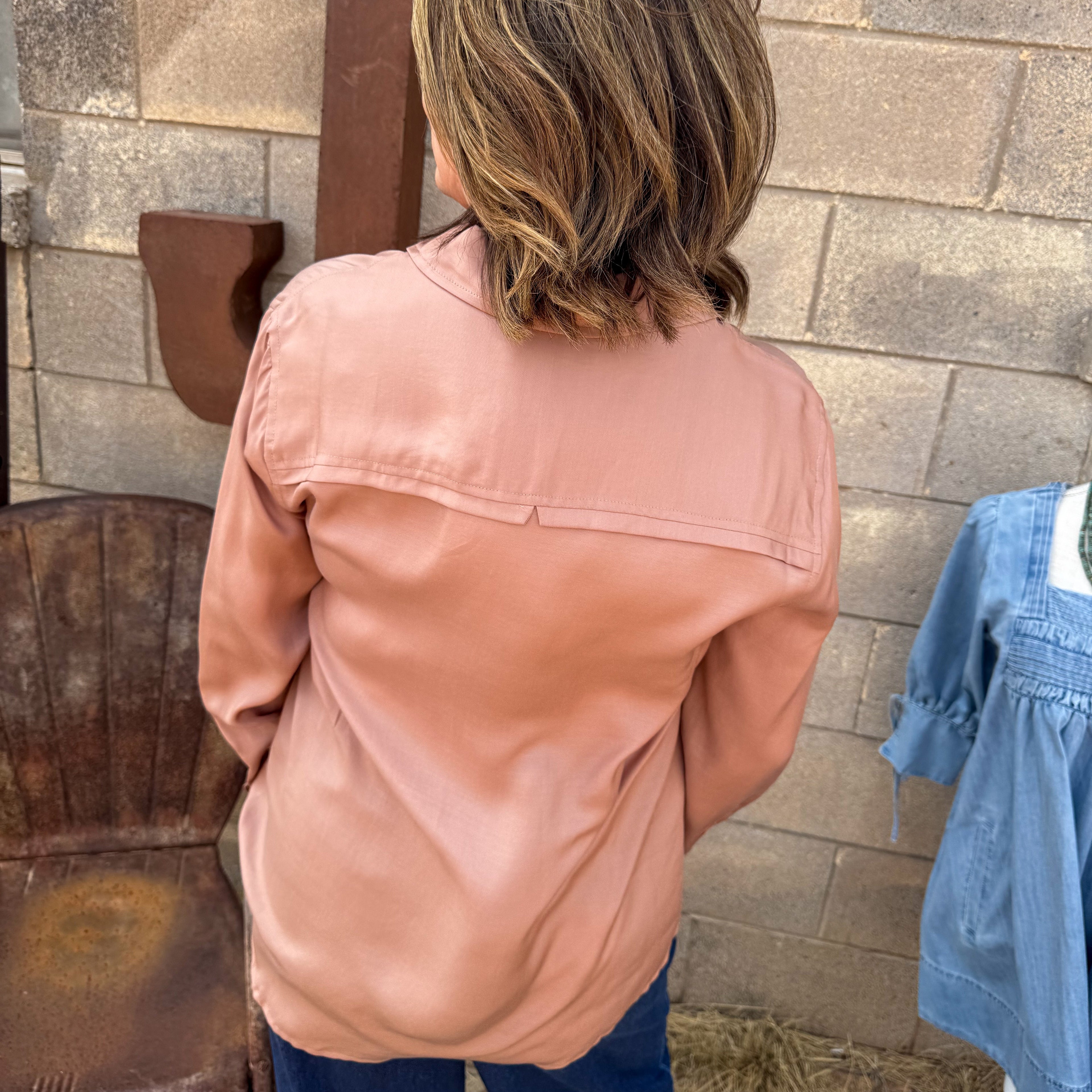 Cocoa Long Sleeve Button Down
