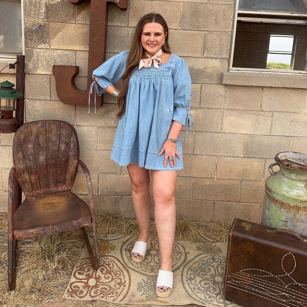Babydoll Denim Dress