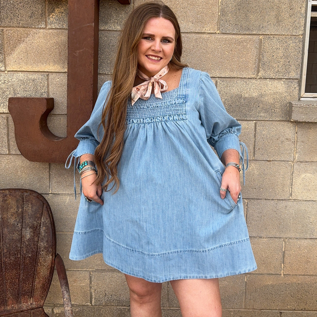 Babydoll Denim Dress