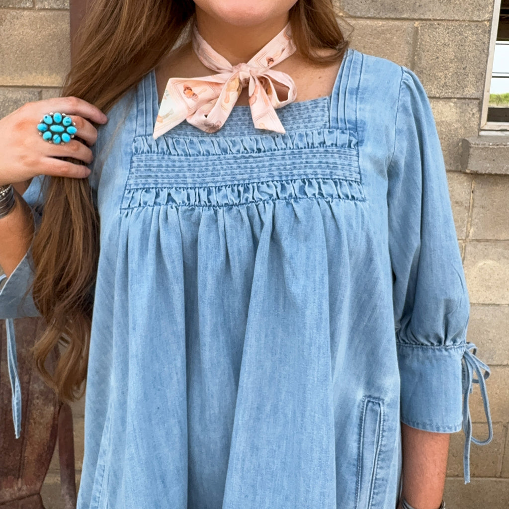 Babydoll Denim Dress