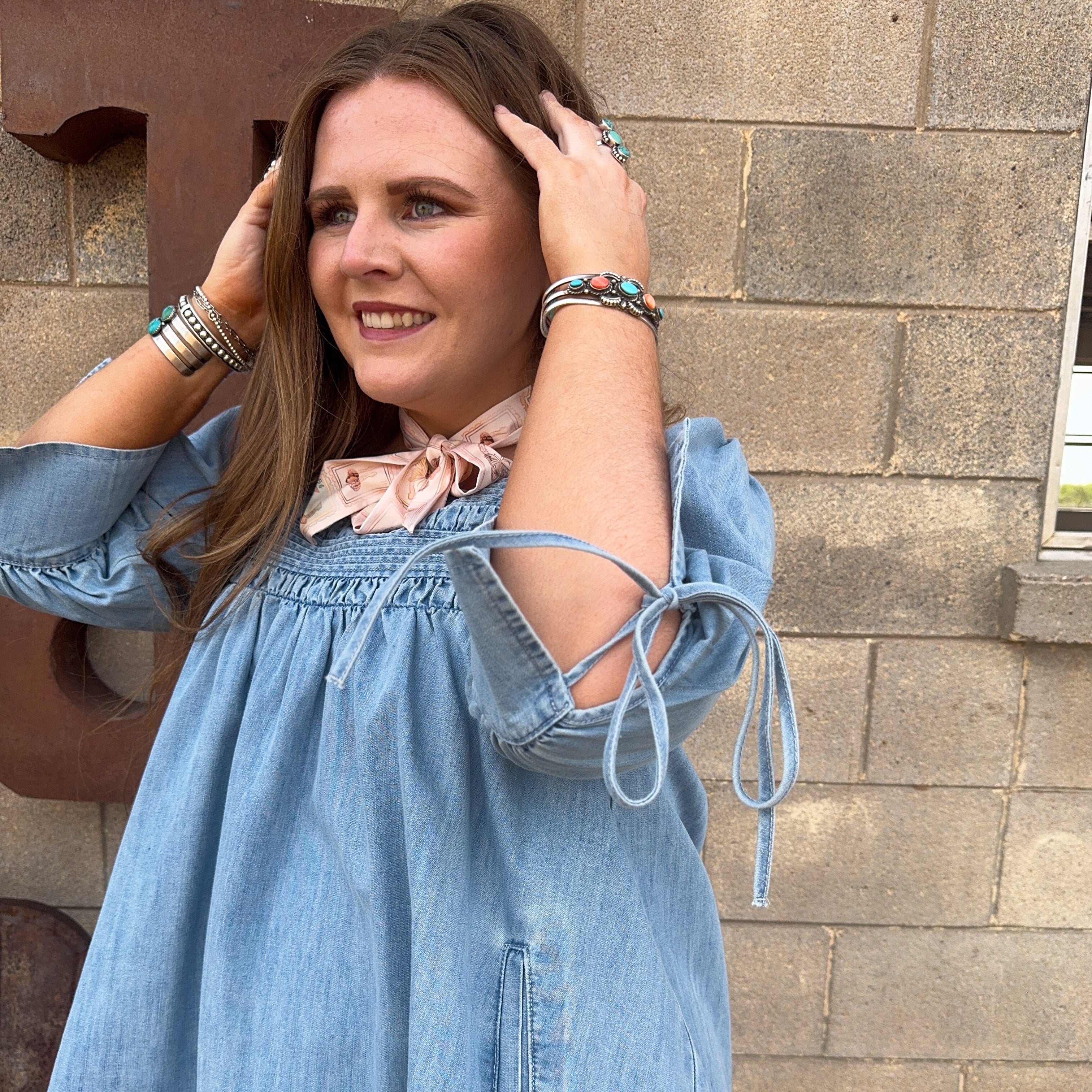 Babydoll Denim Dress