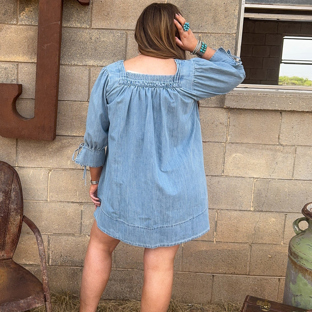 Babydoll Denim Dress