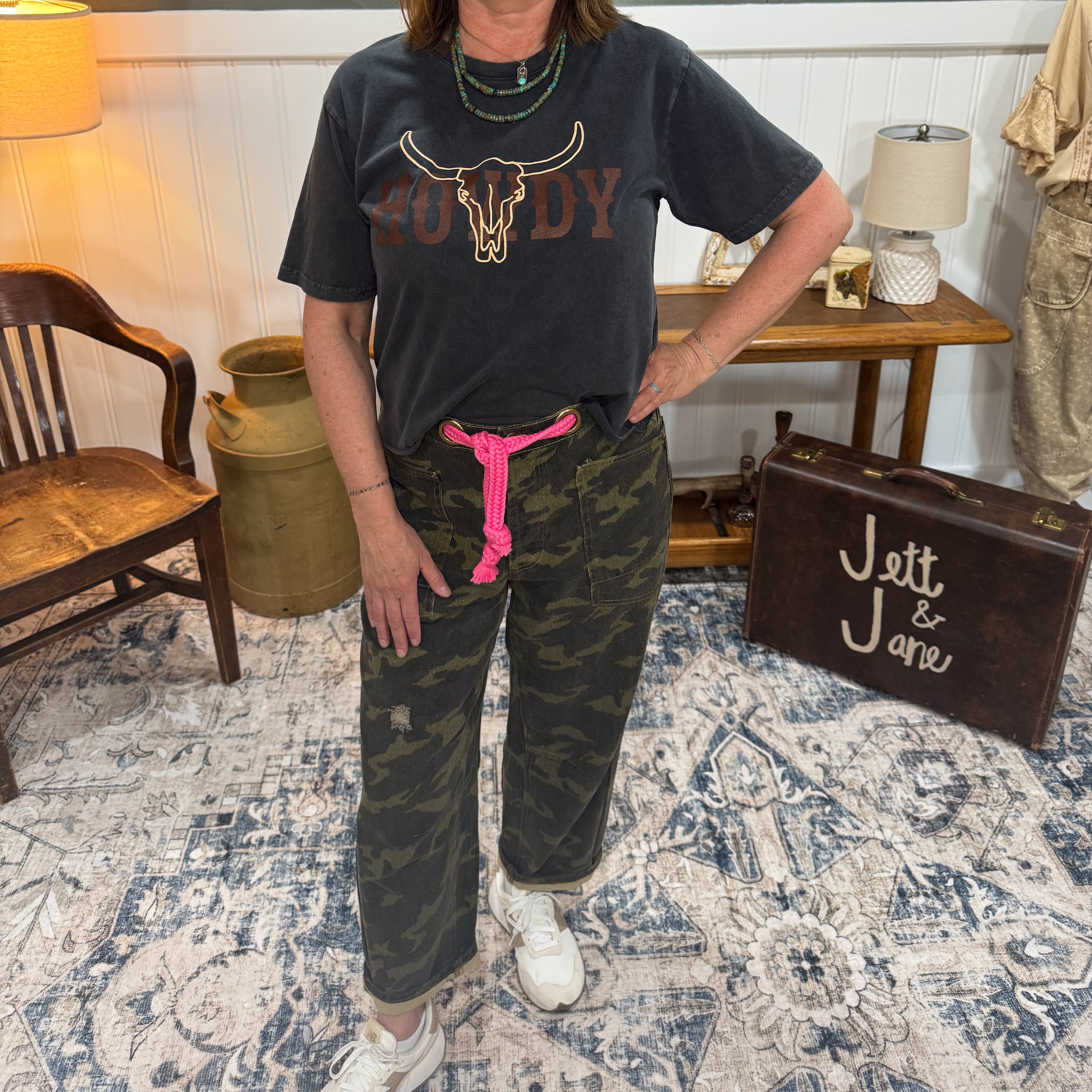 Camo Belted Pant