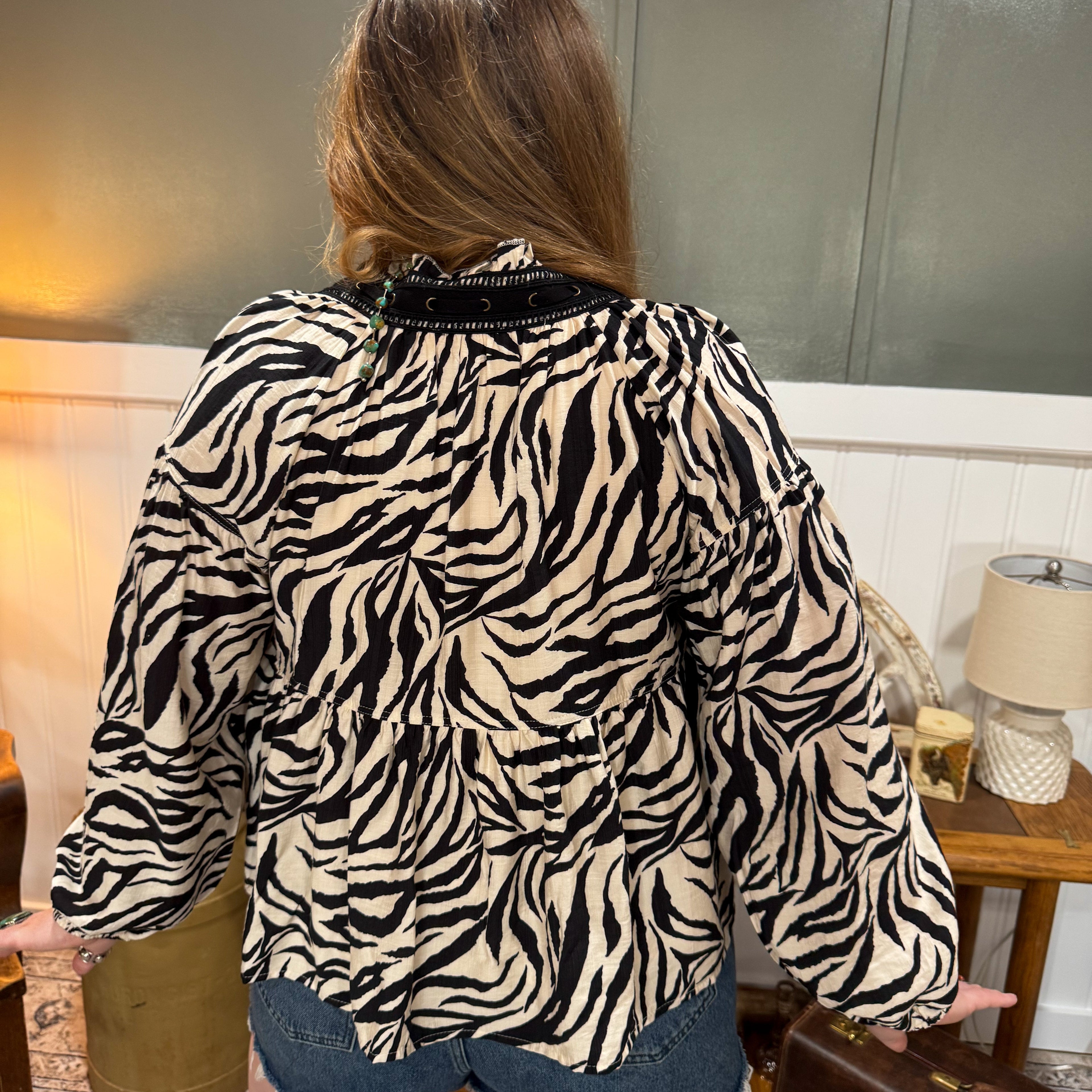 Zebra Print Blouse