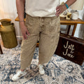 Floral Mineral Washed Barrel Pant