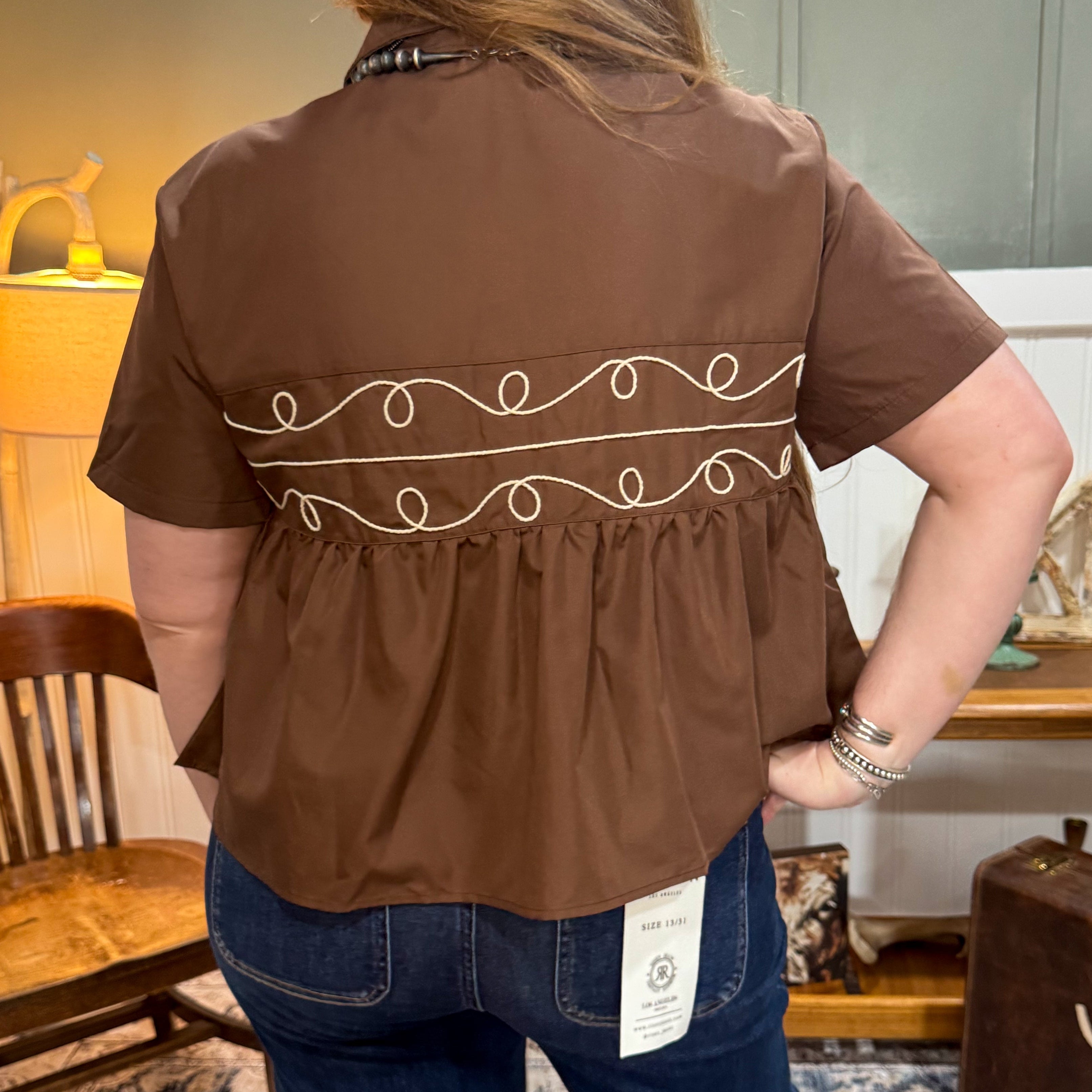 Chocolate Loopty Lou Top